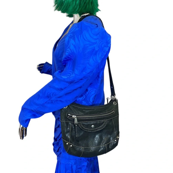 Fossil Long Live Vintage Sling Crossbody Bag Womens OS Brown Leather Pockets - Picture 1 of 15